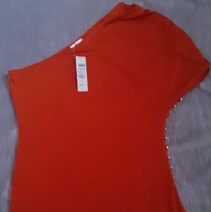 Cache one shoulder shirt